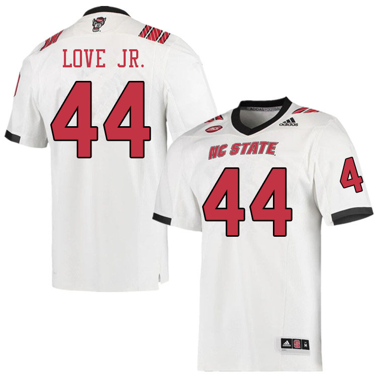 Men #44 Mario Love Jr. NC State Wolfpack College Football Jerseys Sale-White